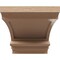 Ekena Millwork 5"W x 10"D x 5"H Wide Diane Rough Cedar Woodgrain TimberThane Corbel, Primed Tan CORUR05X10X05DIARCPR - alternate 2